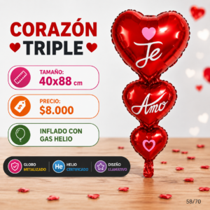 Corazon Triple 40x88cm