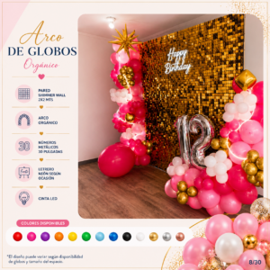 Arco organico + Shimmer Wall
