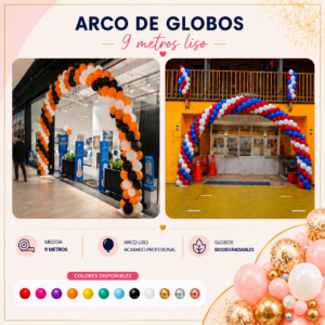 Arco liso 9 metros
