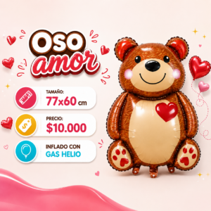 Oso Amor 77x60cm