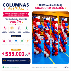 Pilares colores personalizados