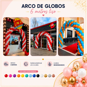 Arco liso 6 metros