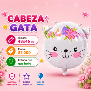 Cabeza Gata 48x46cm