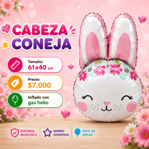 Cabeza Coneja 61x40cm