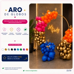 Aro + Letrero neón 9