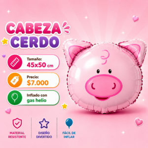 Cabeza Cerdo 45x50cm