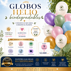 Latex 9 pulgadas helio