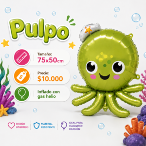 Pulpo 75x50cm