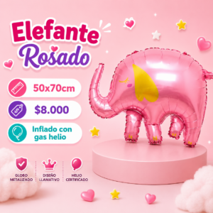 Elefante Rosado 50x70cm