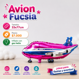 Avion Fucsia 33x77cm