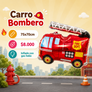 Carro Bombero 75x70cm