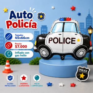 Auto Policia 45x66cm
